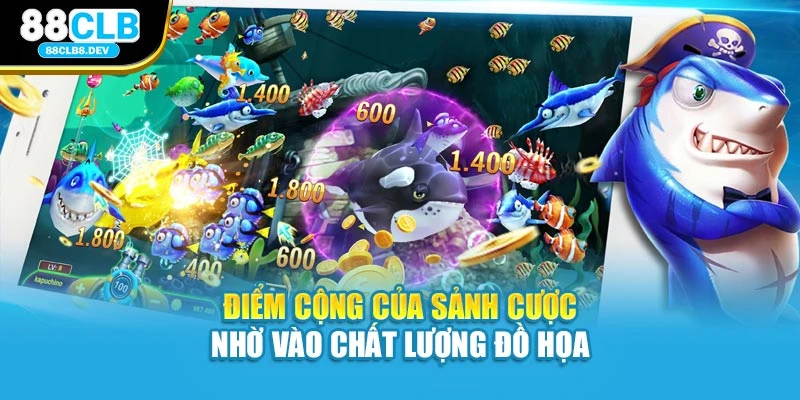 Điểm cộng của sảnh cược nhờ vào chất lượng đồ họa