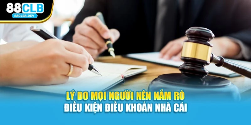 Lý do mọi người nên nắm rõ điều kiện điều khoản nhà cái